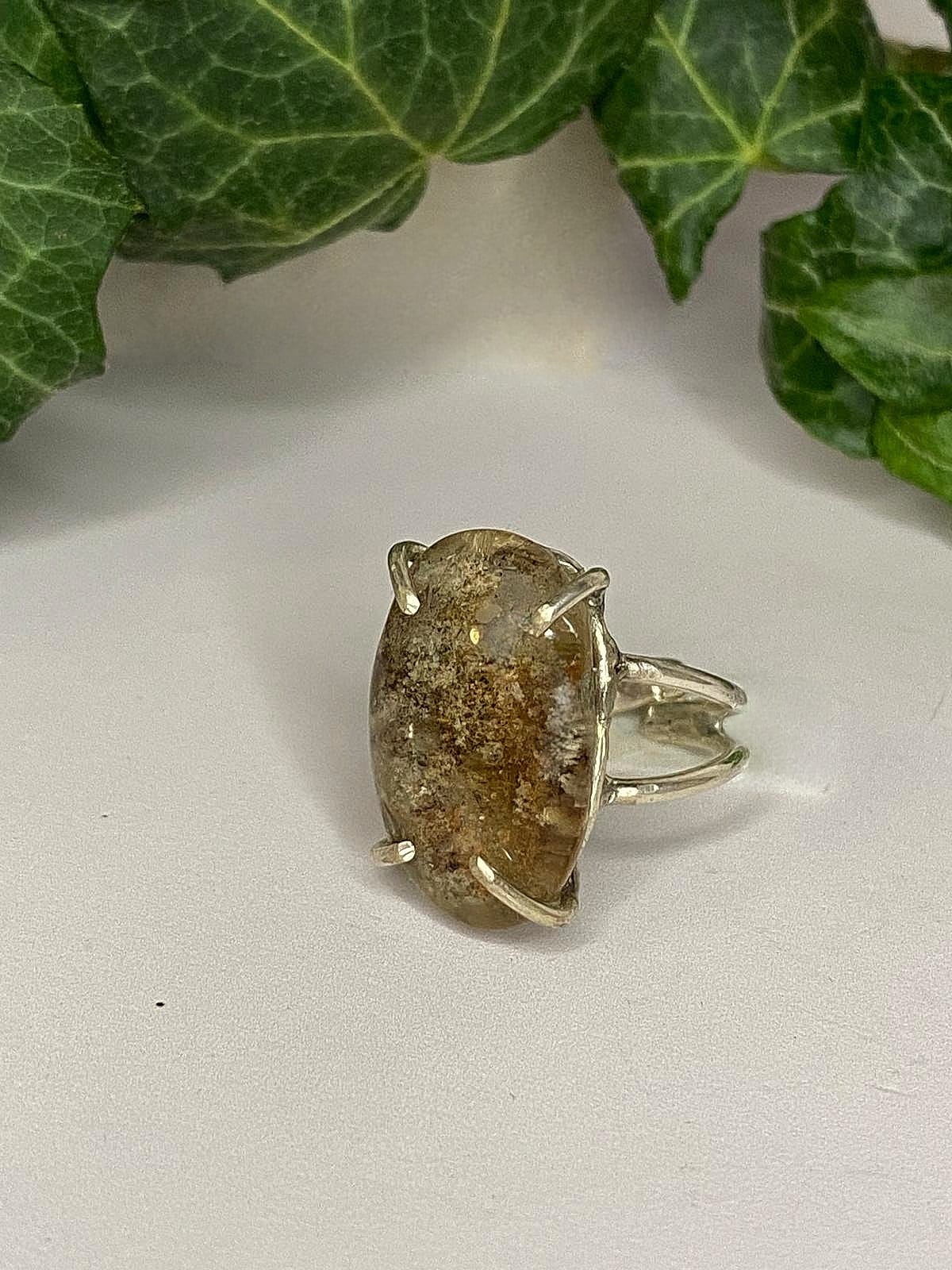 Anello in Argento 925 e Lodolite