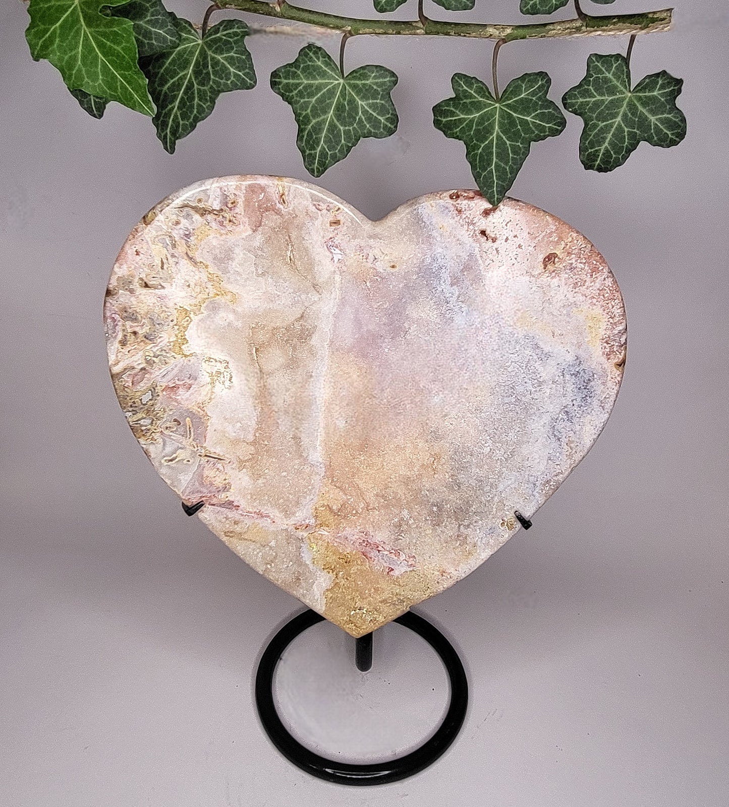 Cuore in Ametista Rosa