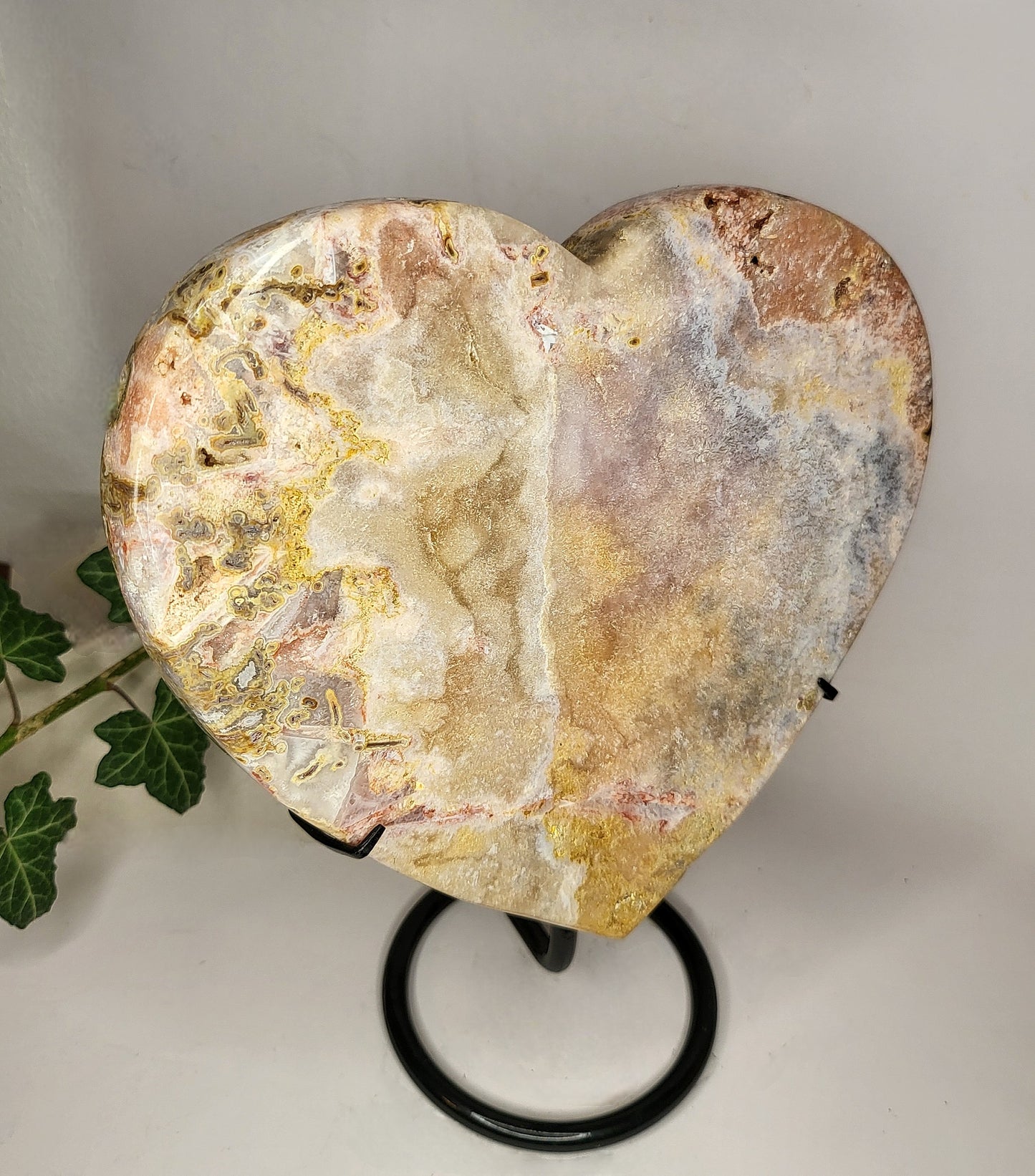 Cuore in Ametista Rosa