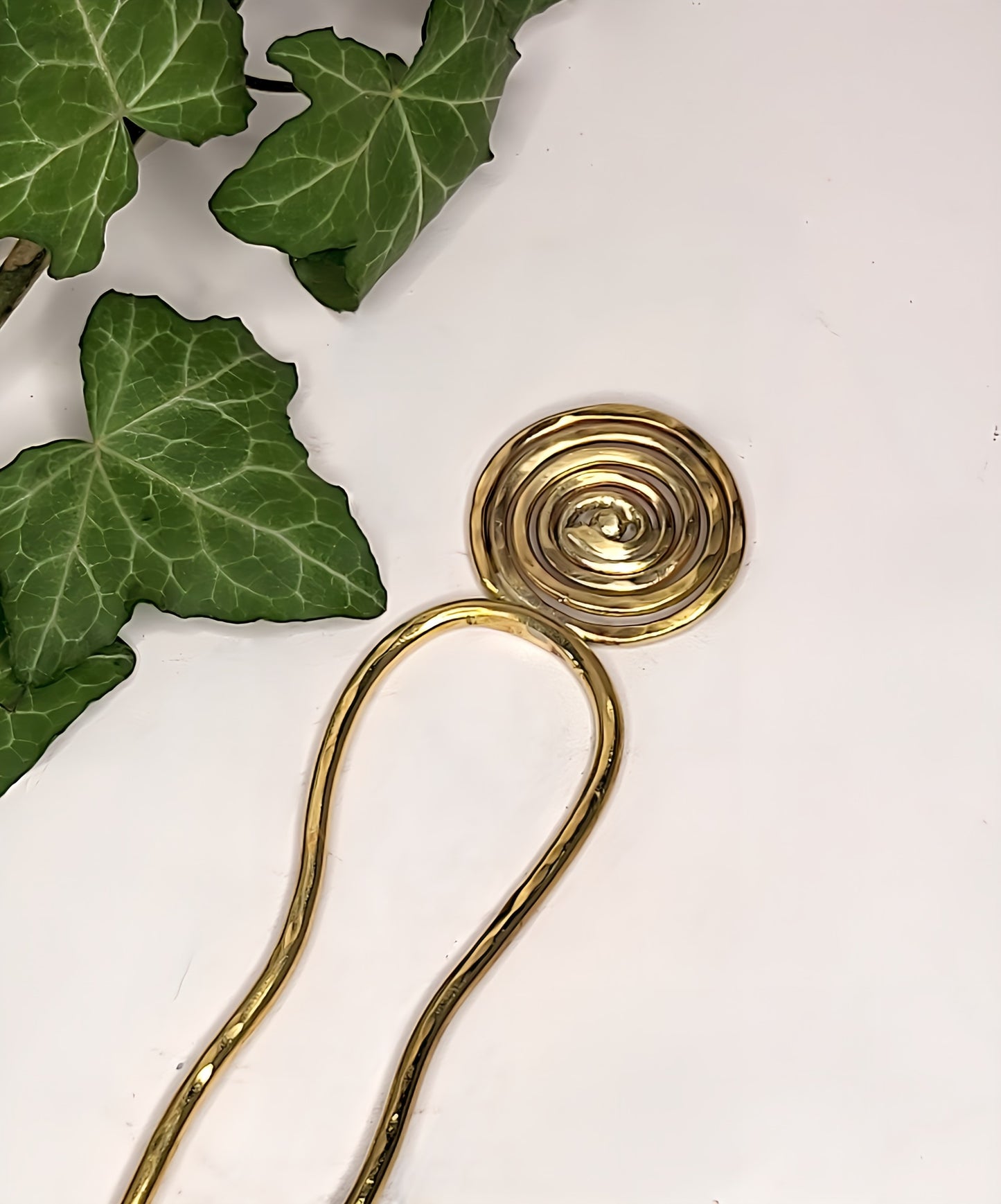 Fermacapelli in Ottone Spirale