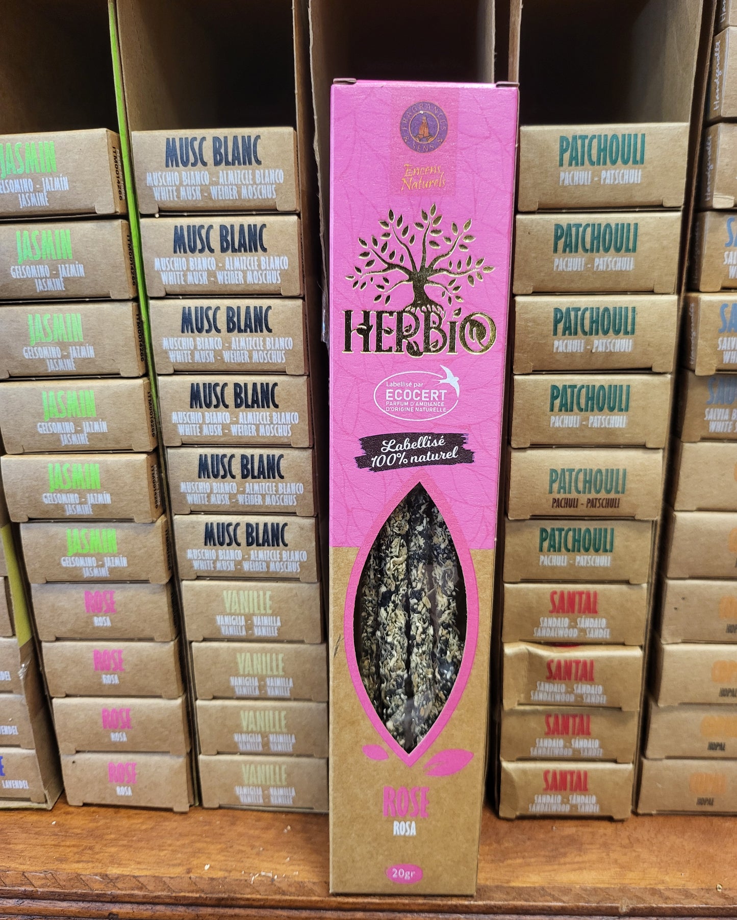 Herbio Rosa incenso smudge