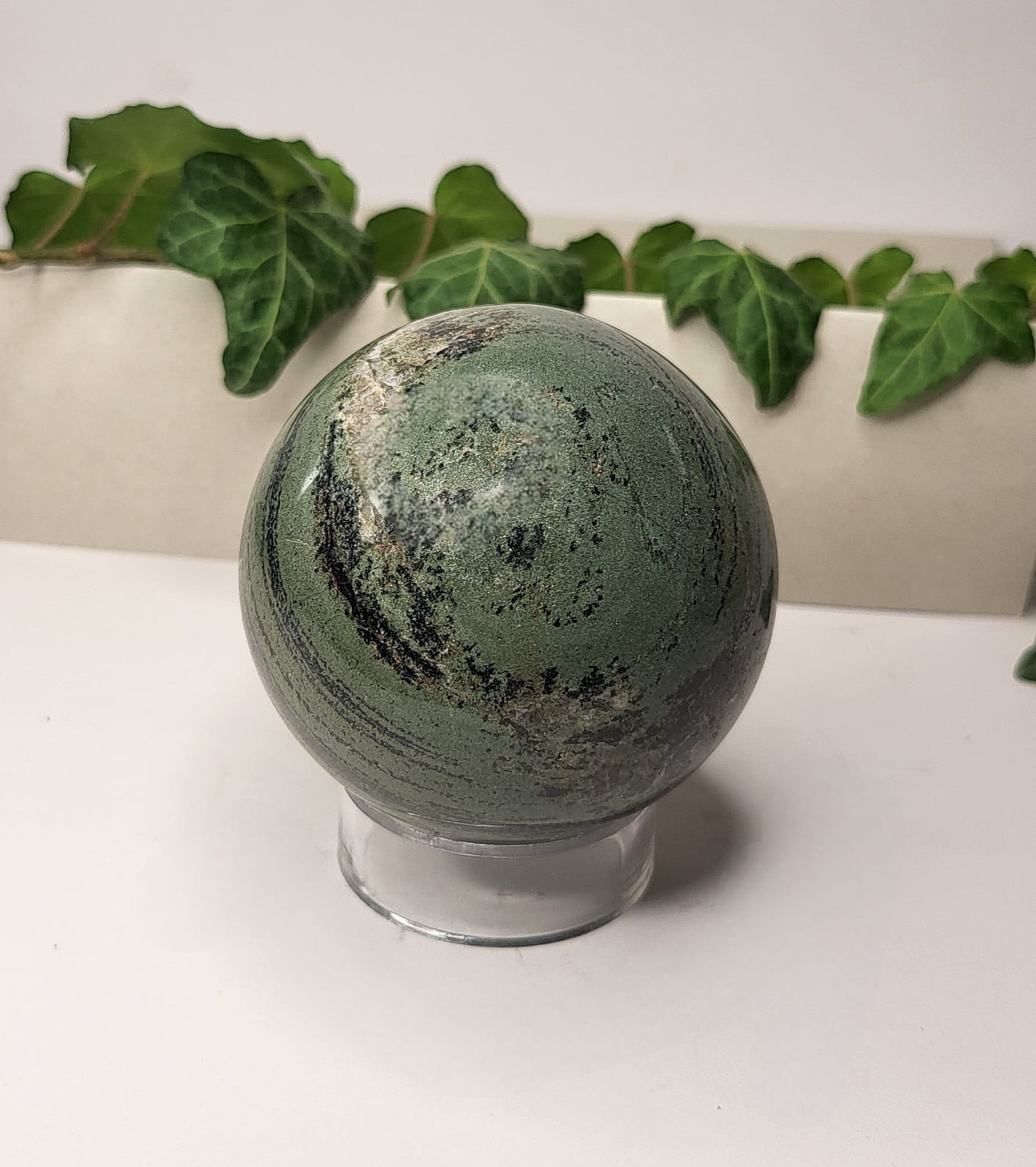 Sfera in Diaspro Verde Media