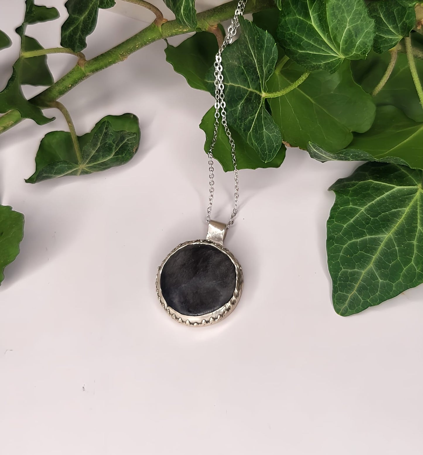 Collana con pendente in Argento 925 e Ossidiana Silver (Argento)