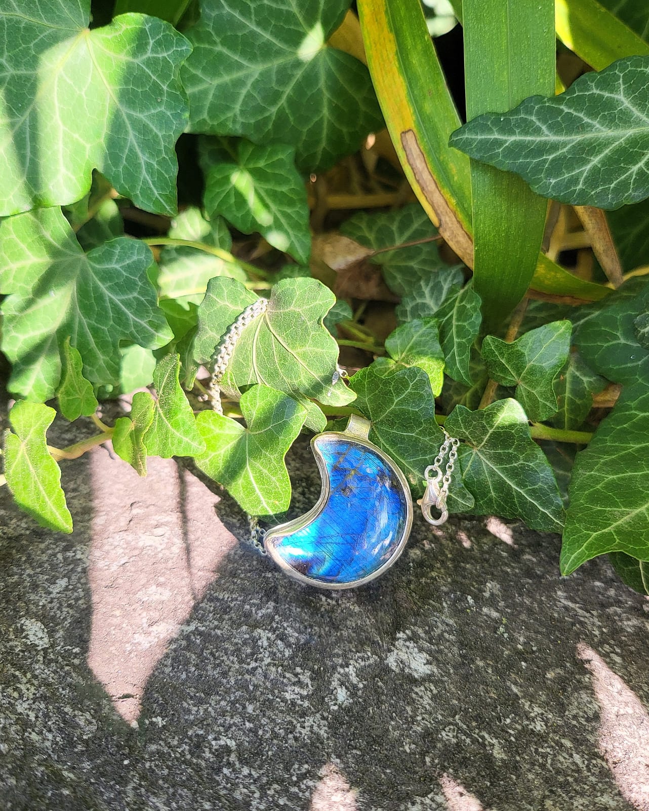 Collana con pendente in Argento 925 e Labradorite