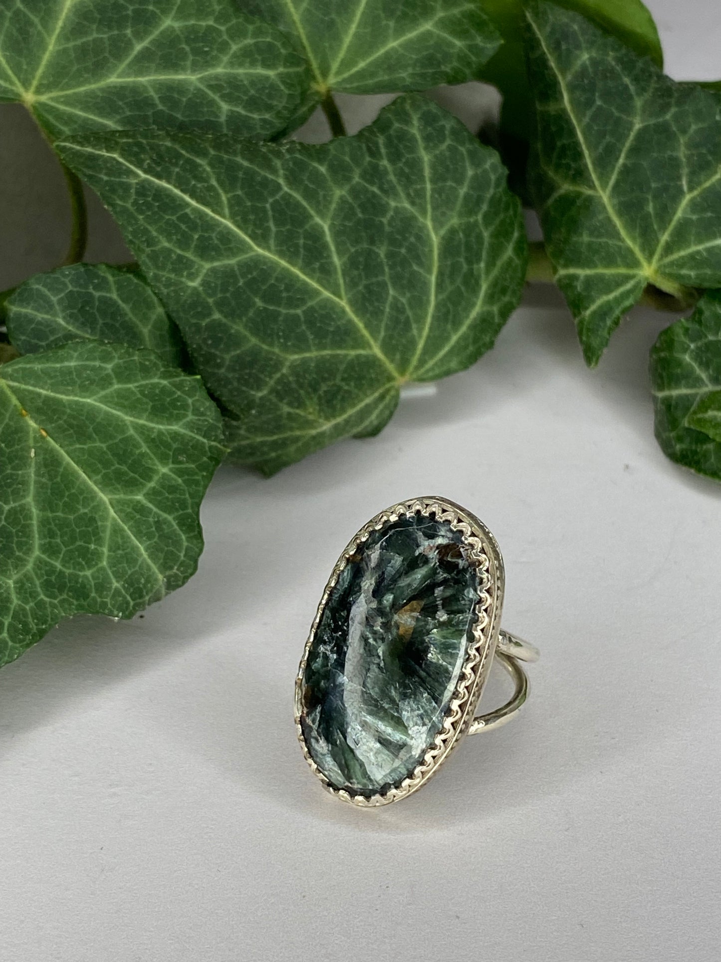 Anello in Argento 925 e Serafinite