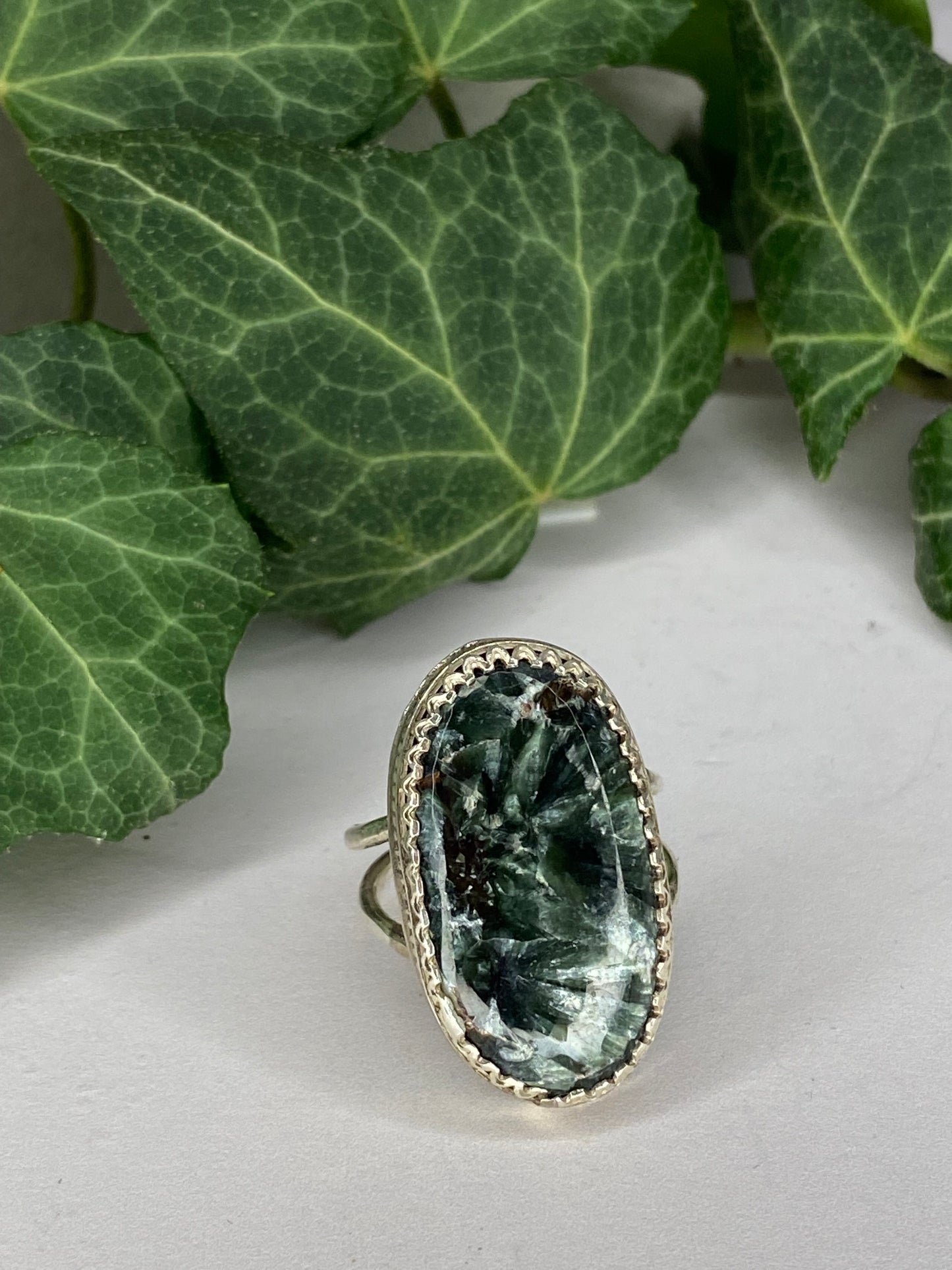 Anello in Argento 925 e Serafinite