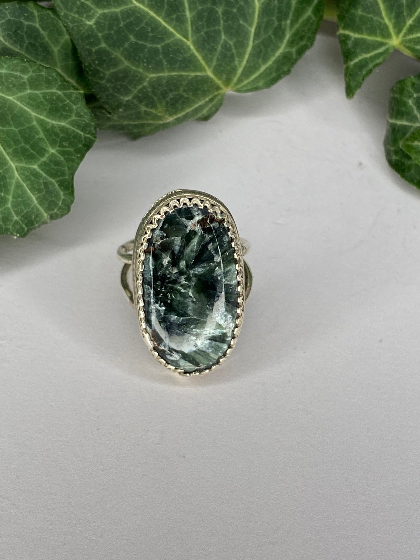 Anello in Argento 925 e Serafinite
