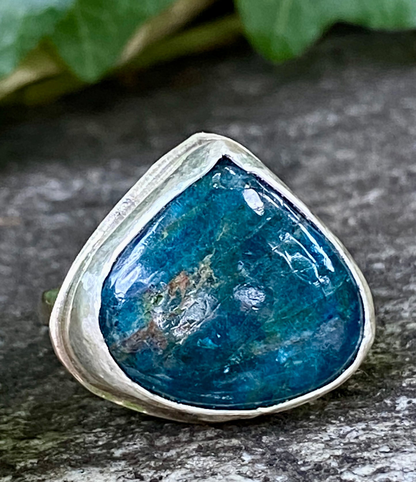 Anello in Argento 925 e Apatite