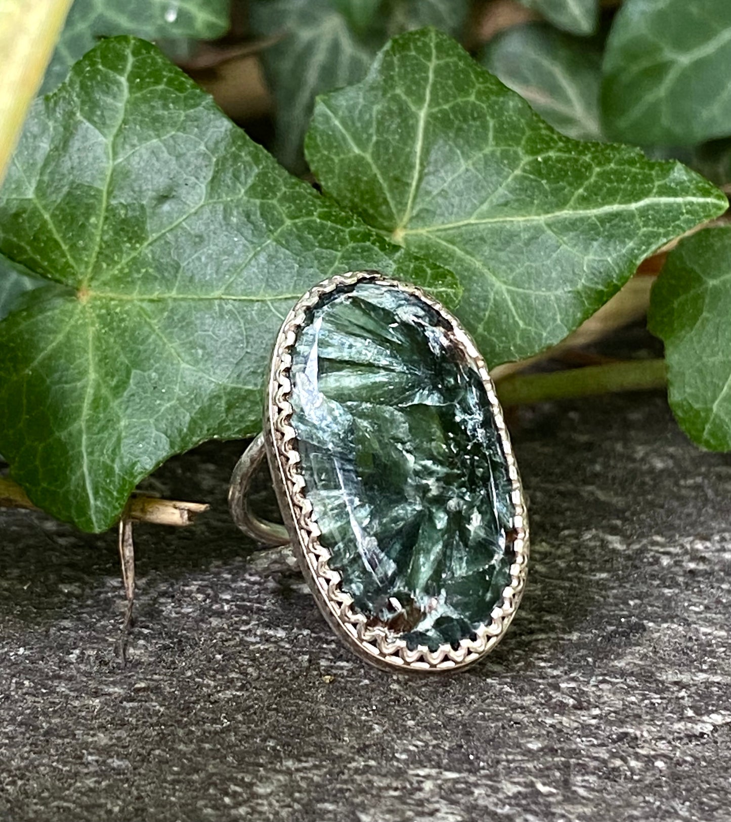 Anello in Argento 925 e Serafinite