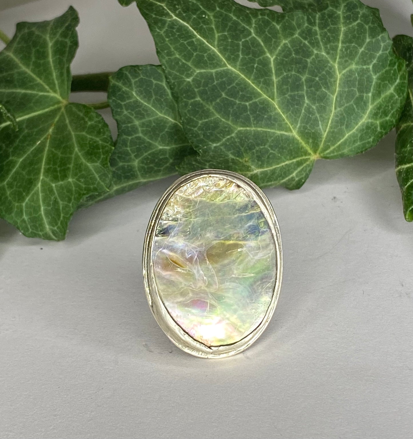 Anello in Argento 925 e Madreperla