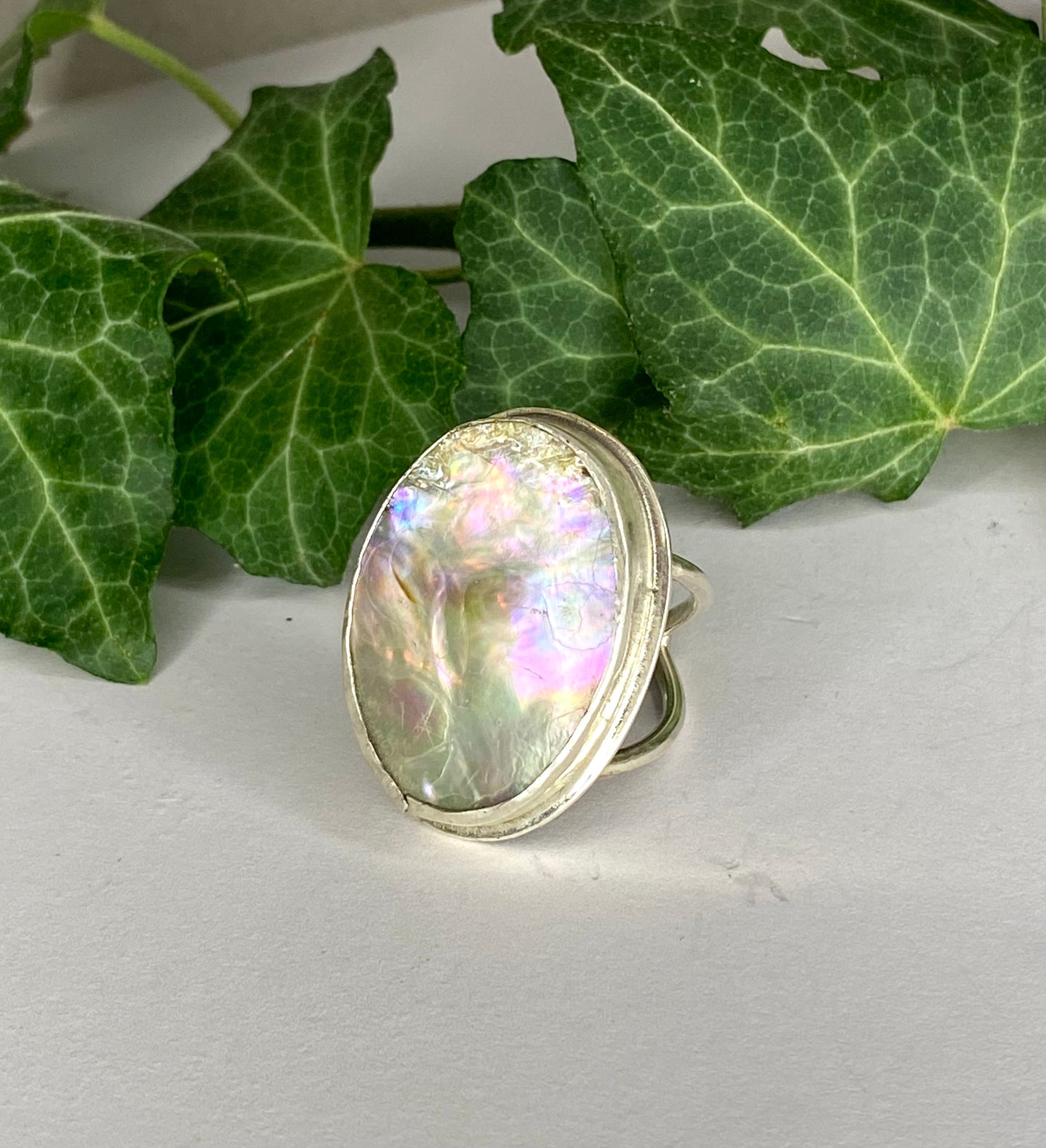 Anello in Argento 925 e Madreperla