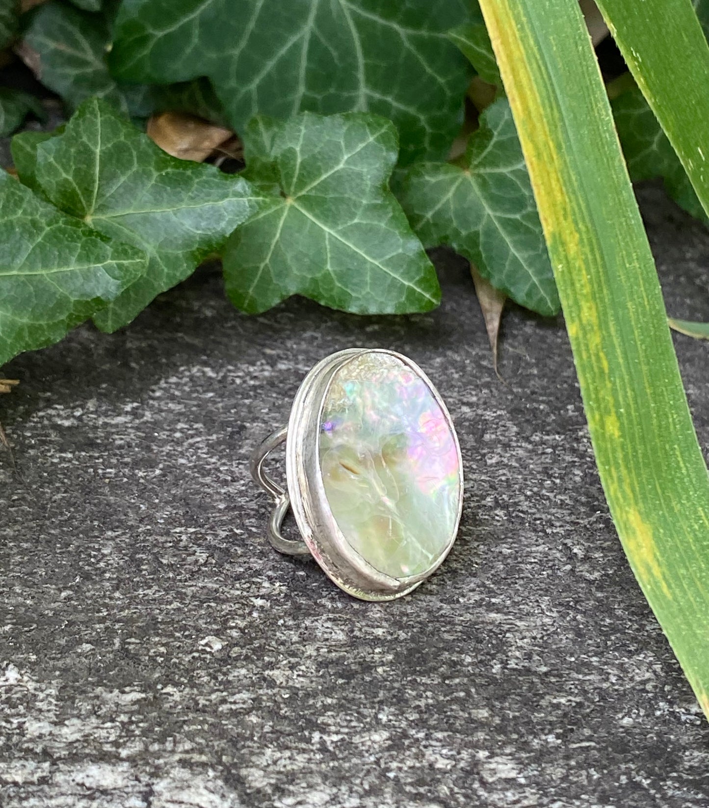 Anello in Argento 925 e Madreperla