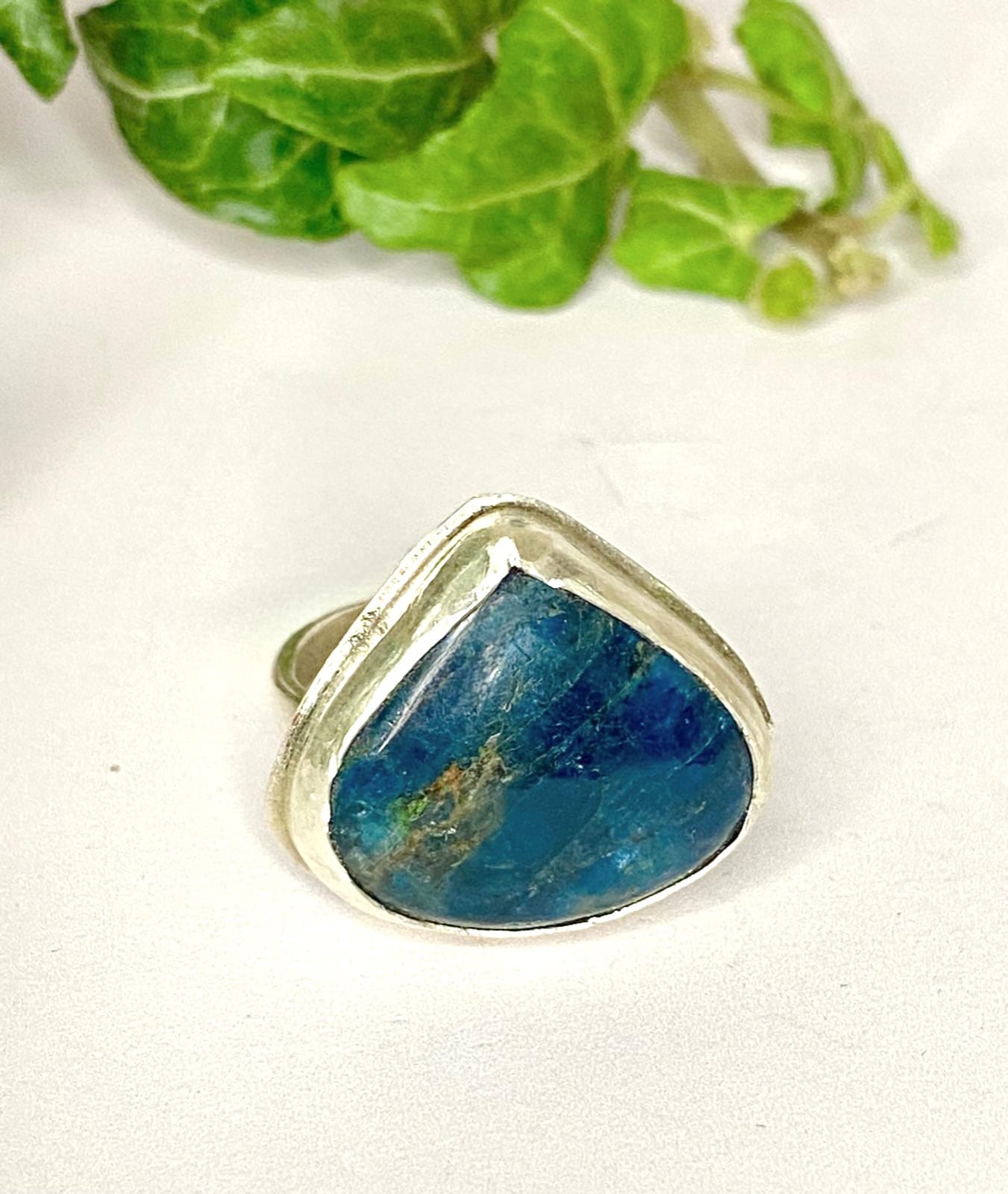 Anello in Argento 925 e Apatite