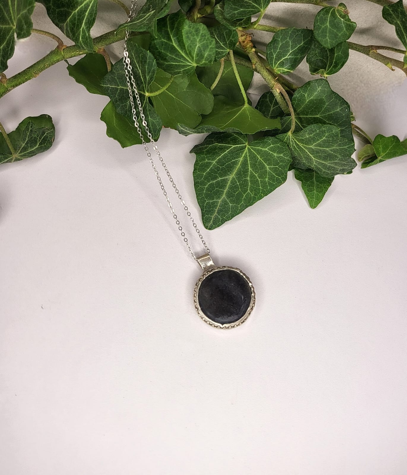 Collana con pendente in Argento 925 e Ossidiana Silver (Argento)
