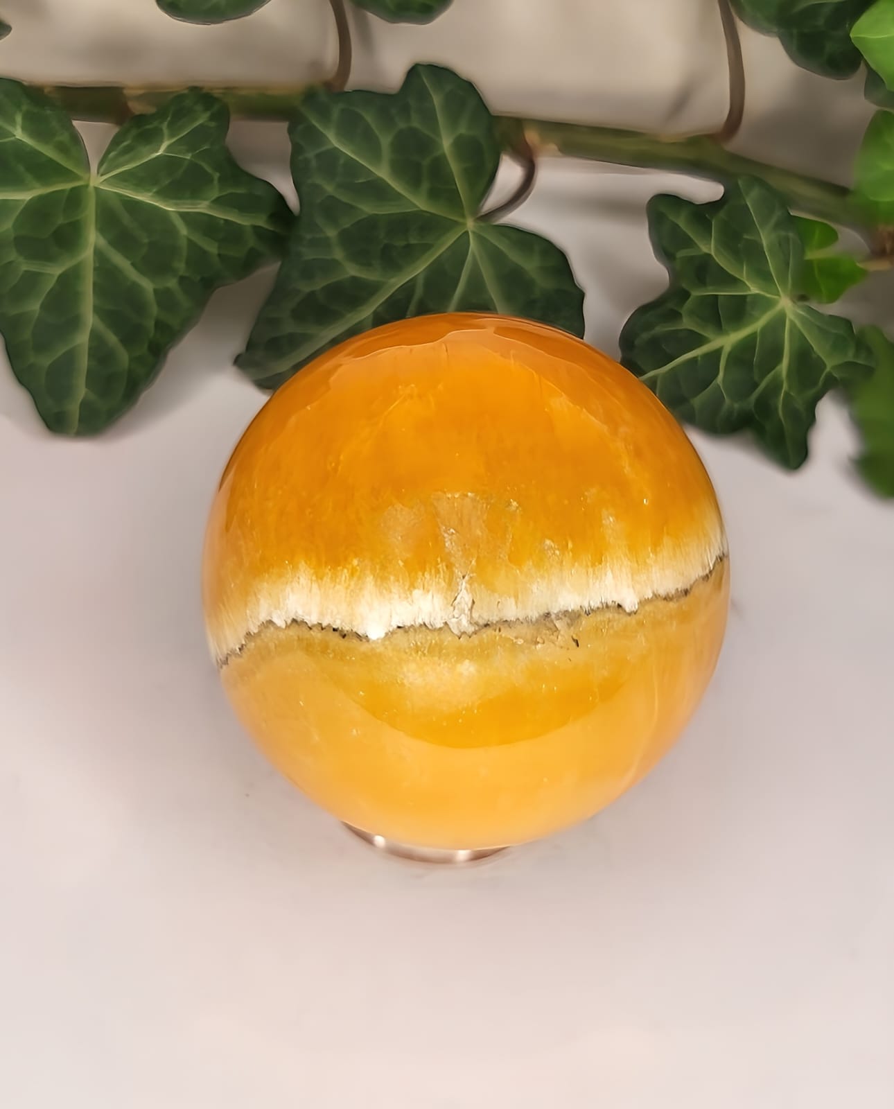 Sfera in Calcite Gialla