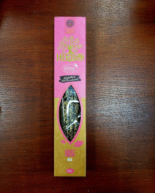 Herbio Rosa incenso smudge