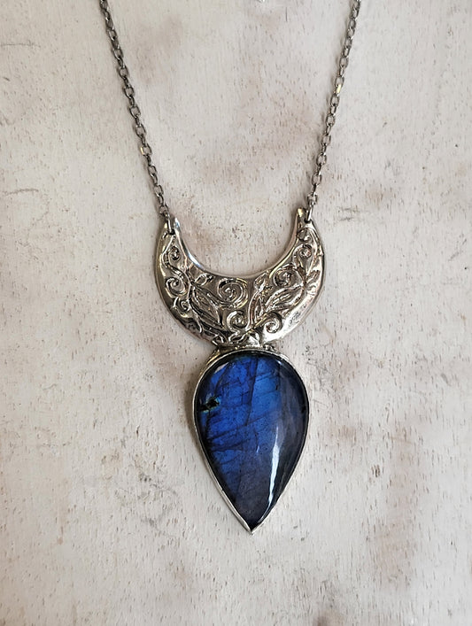 Ciondolo Dea Luna Labradorite